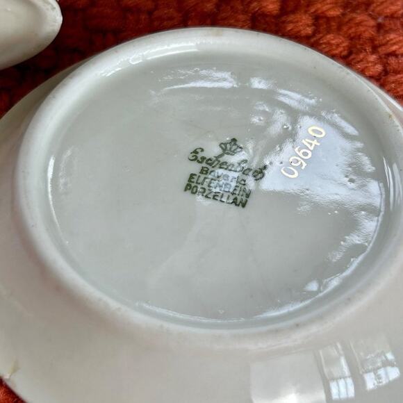 Vintage MCM Eschenbach Bavaria Toothpick Holder and Side Plate - Picture 5 of 12